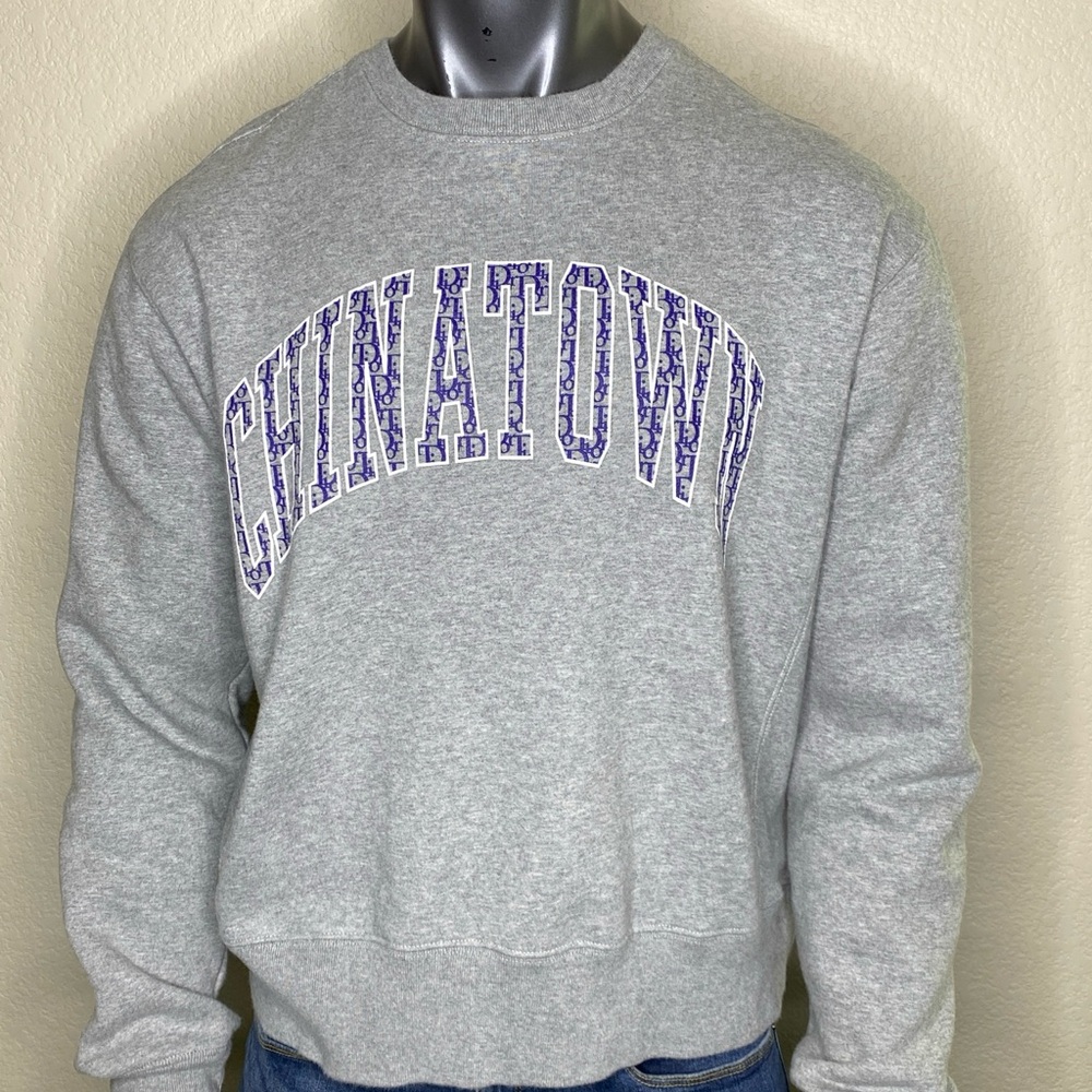 Chinatown Market Secret Club Dior Print Sweater Size Large